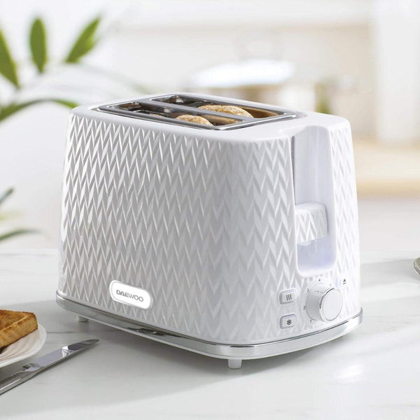 Daewoo Argyle White 2 Slice Taoster - Choice Stores