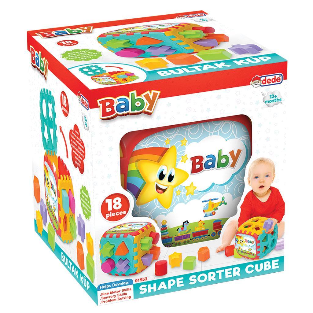 Dede Baby Shape Sorter Cube | 18 pcs - Choice Stores