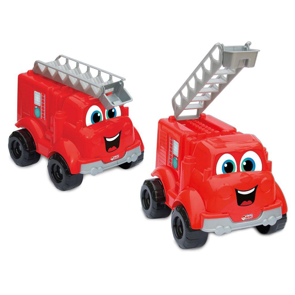Dede Jumbo Fire Truck With Blocks | 30 pcs - Choice Stores