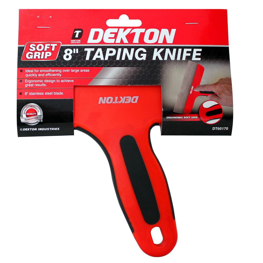 Dekton 200mm Softgrip Taping Knife | 8in Stainless Steel Blade - Choice Stores