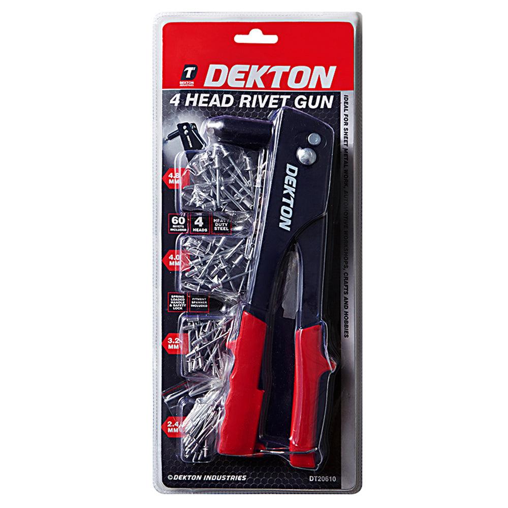 Dekton 4 Head Rivet Gun | Heavy Duty Hand Riveter - Choice Stores