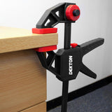 Dekton 4in Clamp And Spreader | 2 Piece Set | 15kg Clamp Force | ABS Handle & Rotation Button - Choice Stores