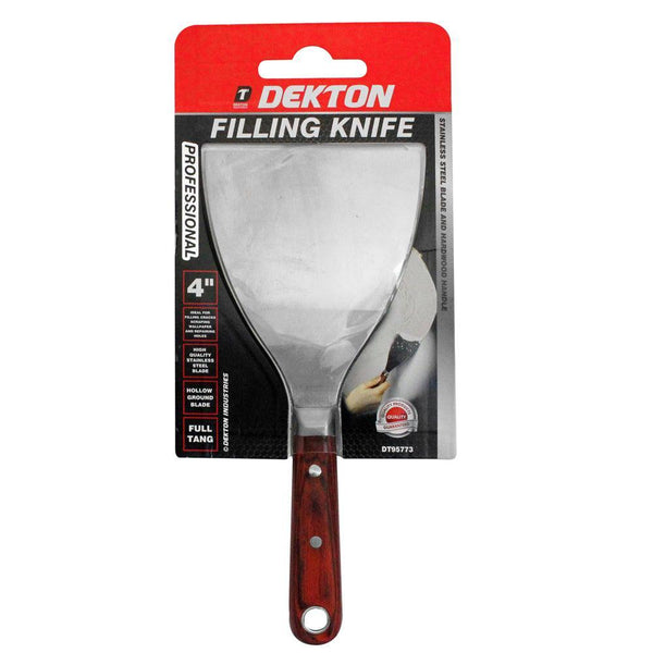 Dekton 4in Filling Knife | Stainless Steel Blade | Hardwood Handle - Choice Stores