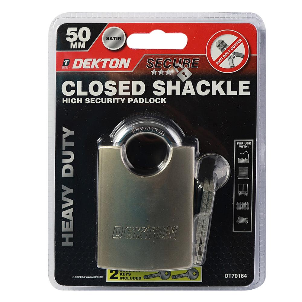 Dekton 50 mm Closed Shackle Padlock - Choice Stores