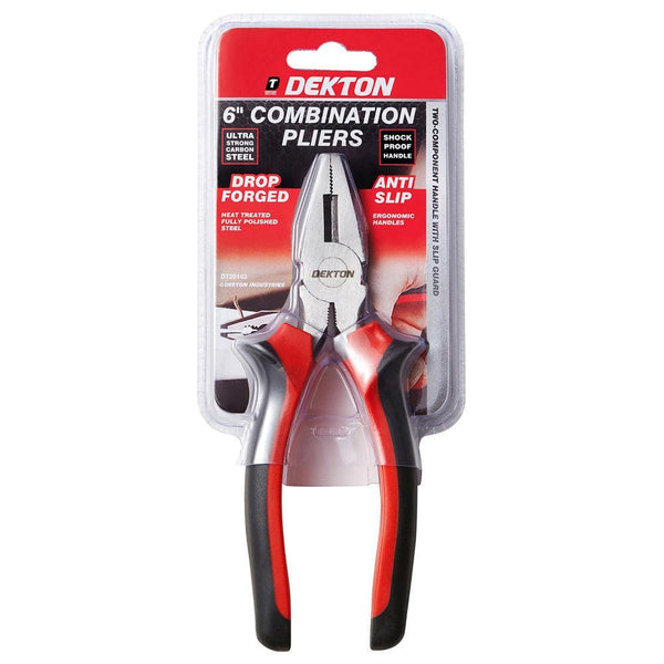 Dekton 6in Combination Pliers | Heat Treated | Anti-Slip - Choice Stores