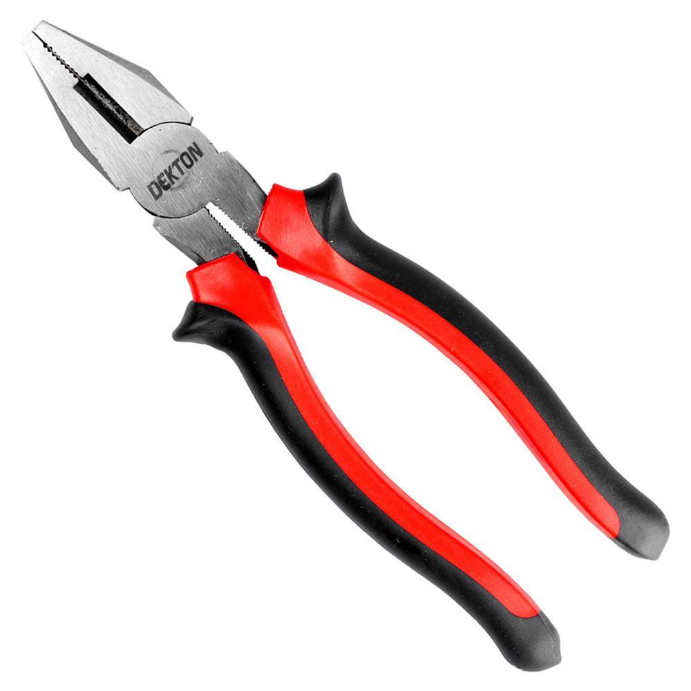 Dekton 8in Combination Pliers | Heat Treated Steel | Anti-slip Ergonomic Handles - Choice Stores