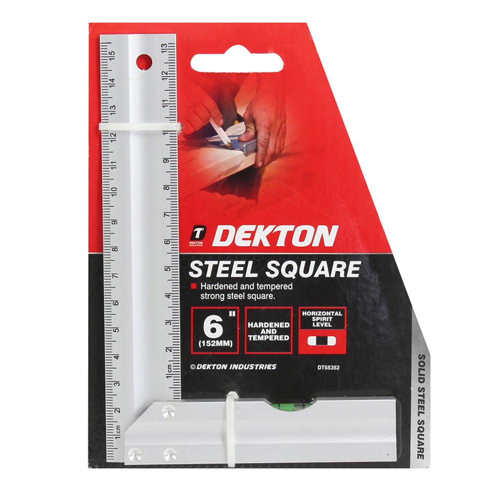 Dekton Aluminium Square 6in | Hardened and tempered strong steel square - Choice Stores