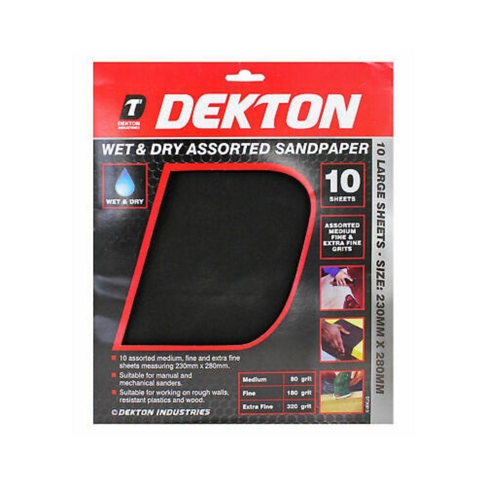 Dekton Assorted Wet And Dry Sandpaper - Choice Stores