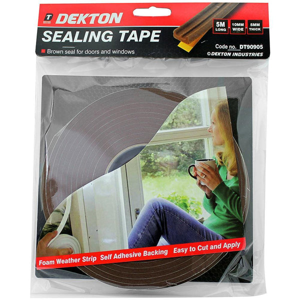 Dekton Brown Excluding Draught Tape | 5 m x 10 mm | 5 mm Thickness - Choice Stores