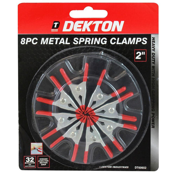 Dekton Clamp 2in | 2in 60mm Spring Clamps | Pack of 8 - Choice Stores