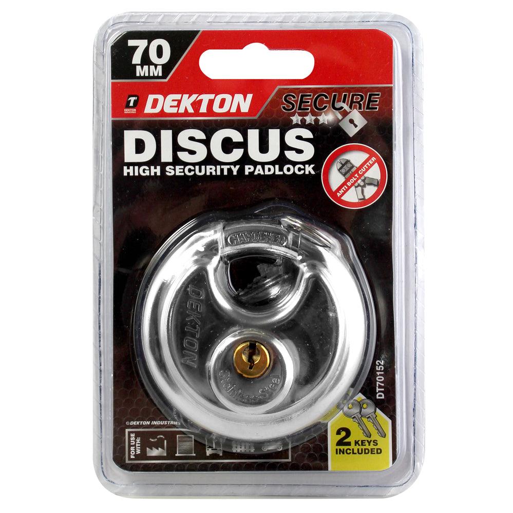 Dekton Discus Padlock 70 mm | Heavy Duty Lock - Choice Stores