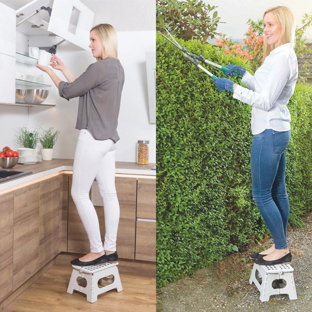 Dekton Folding Step Stool | Space Saving | Foldable - Choice Stores