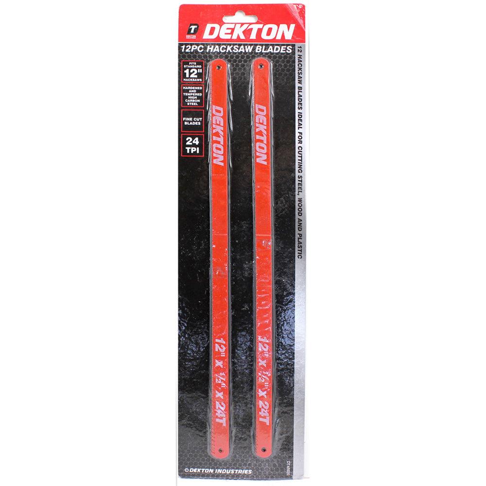 Dekton Hacksaw Blades | Pack of 12 | Ideal for DIY Jobs - Choice Stores