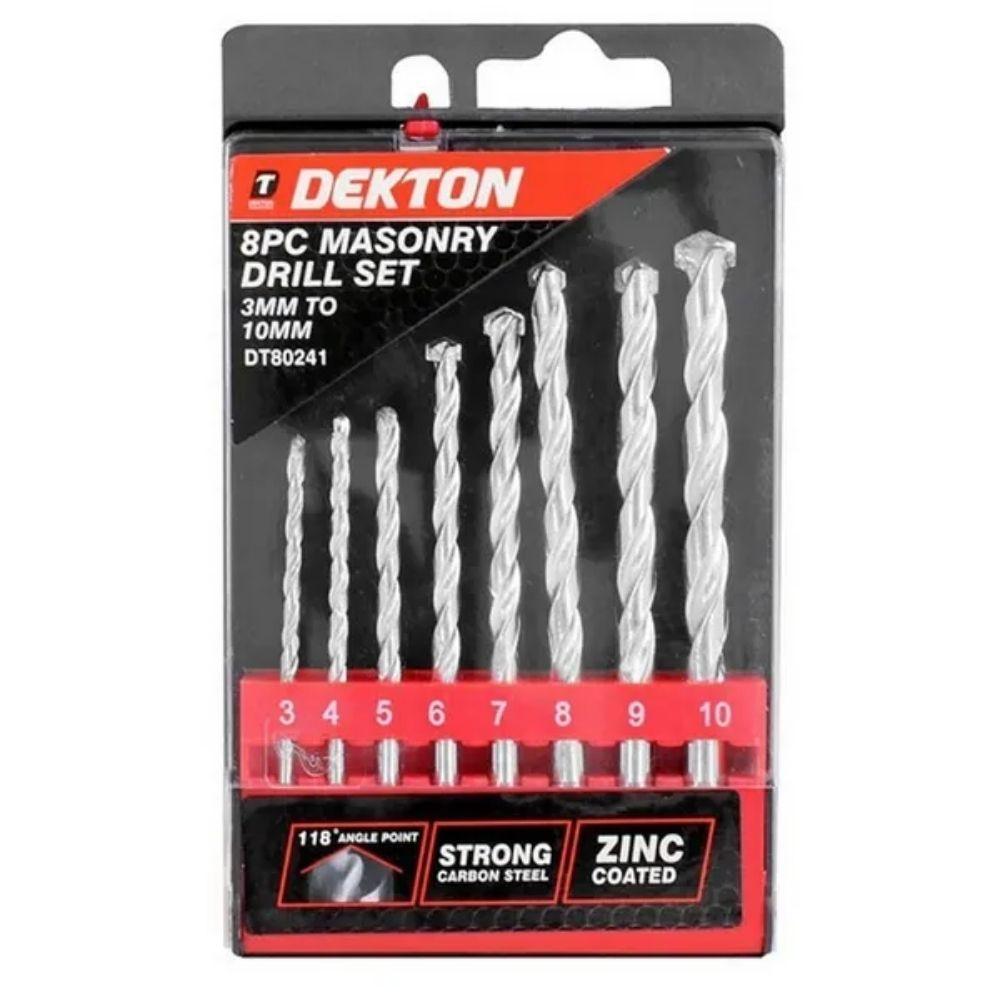 Dekton Masonry Drill Set | 8 Pack - Choice Stores