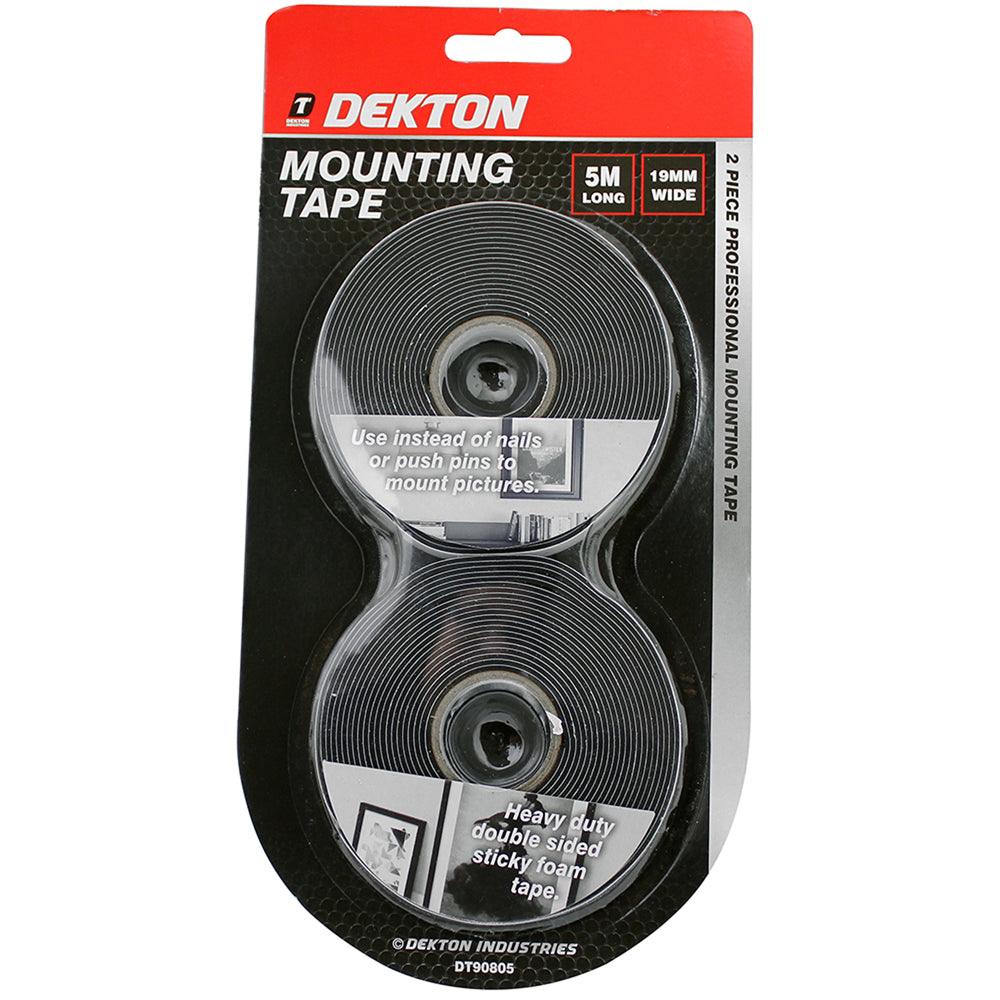 Dekton Mounting Tape | 5 m x 19 mm |Pack of 2 - Choice Stores
