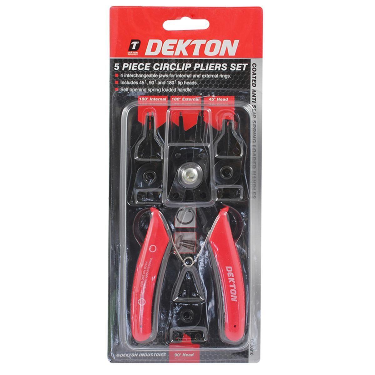 Dekton | 5 Piece Circlip Pliers Set DT20810 - Choice Stores