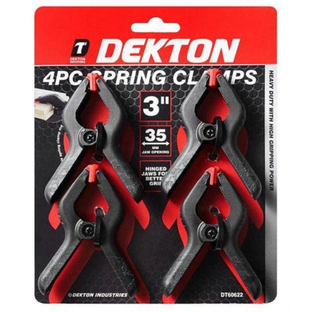 Dekton | Dekton 4 Piece Spring Clamps 3" DT60622 - Choice Stores