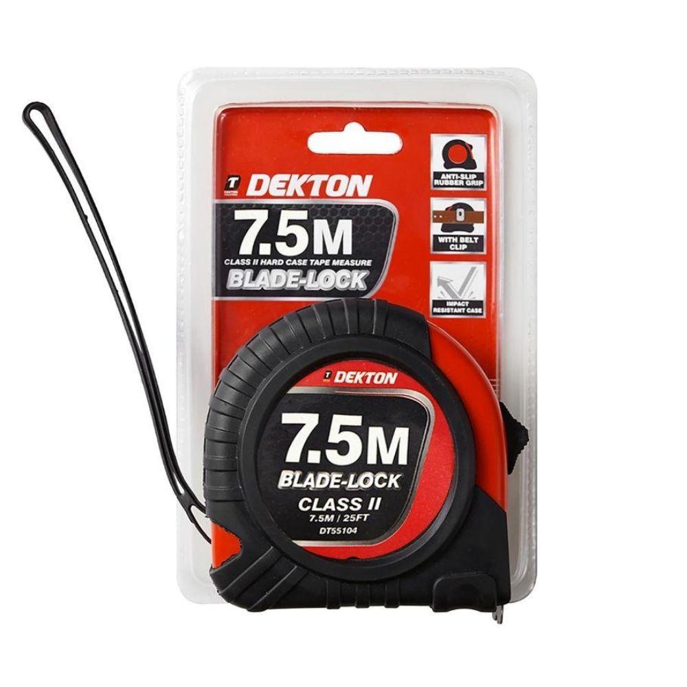 Dekton | Hard Case Tape measure 7.5M / 25ft DT55104 - Choice Stores