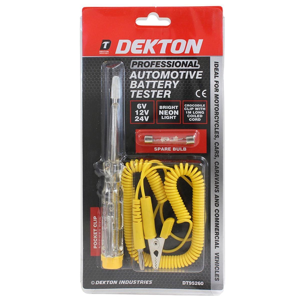 Dekton | Professional Automotive Battery Tester DT95260 - Choice Stores