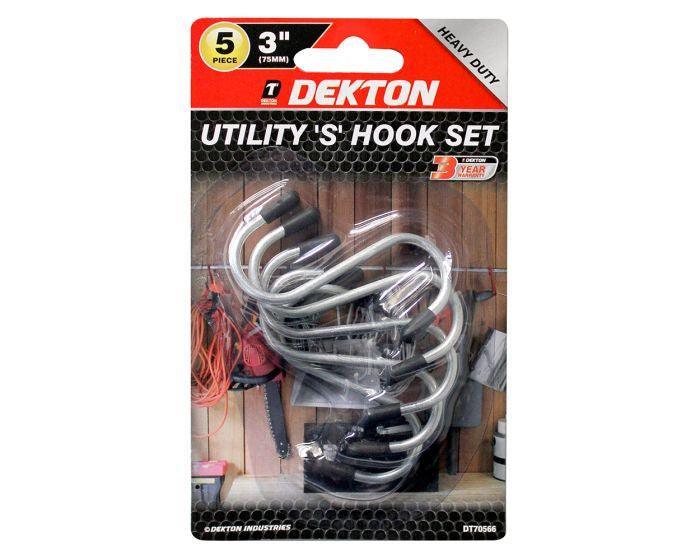 Dekton | Utility 'S' Hooks 3" 5 Pieces DT70566 - Choice Stores
