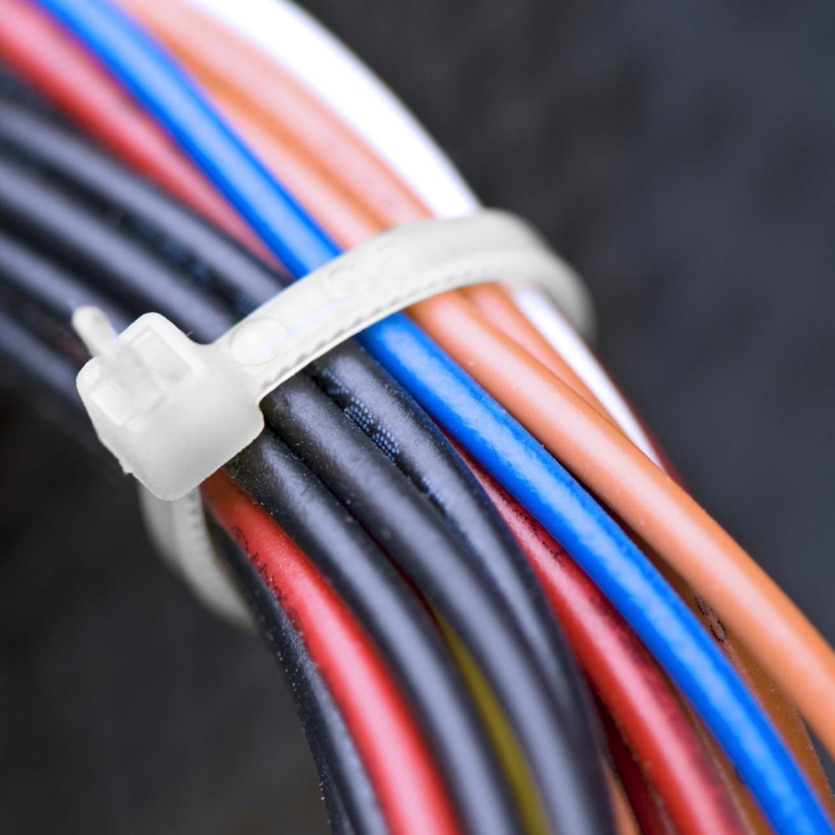 Dekton | White Cable Tie 9x1000mm 6 Pieces DT70485 - Choice Stores