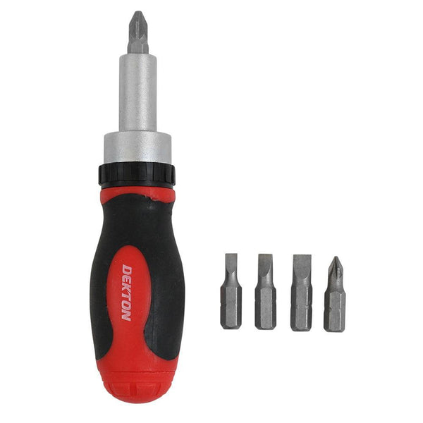 Dekton Ratchet Screwdriver Set | 5 Bits | 3 Way Ratchet - Choice Stores