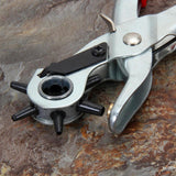 Dekton Revolving Punch Pliers | 6 Punches | Ergonomic Grips | Spring-Loaded Handles - Choice Stores