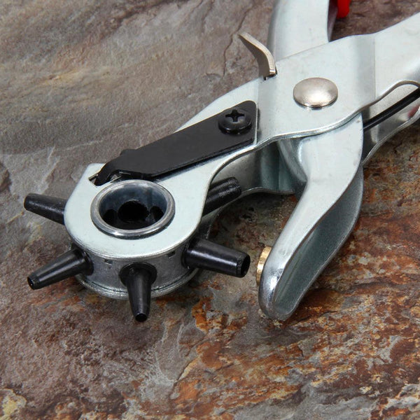 Dekton Revolving Punch Pliers | 6 Punches | Ergonomic Grips | Spring-Loaded Handles - Choice Stores