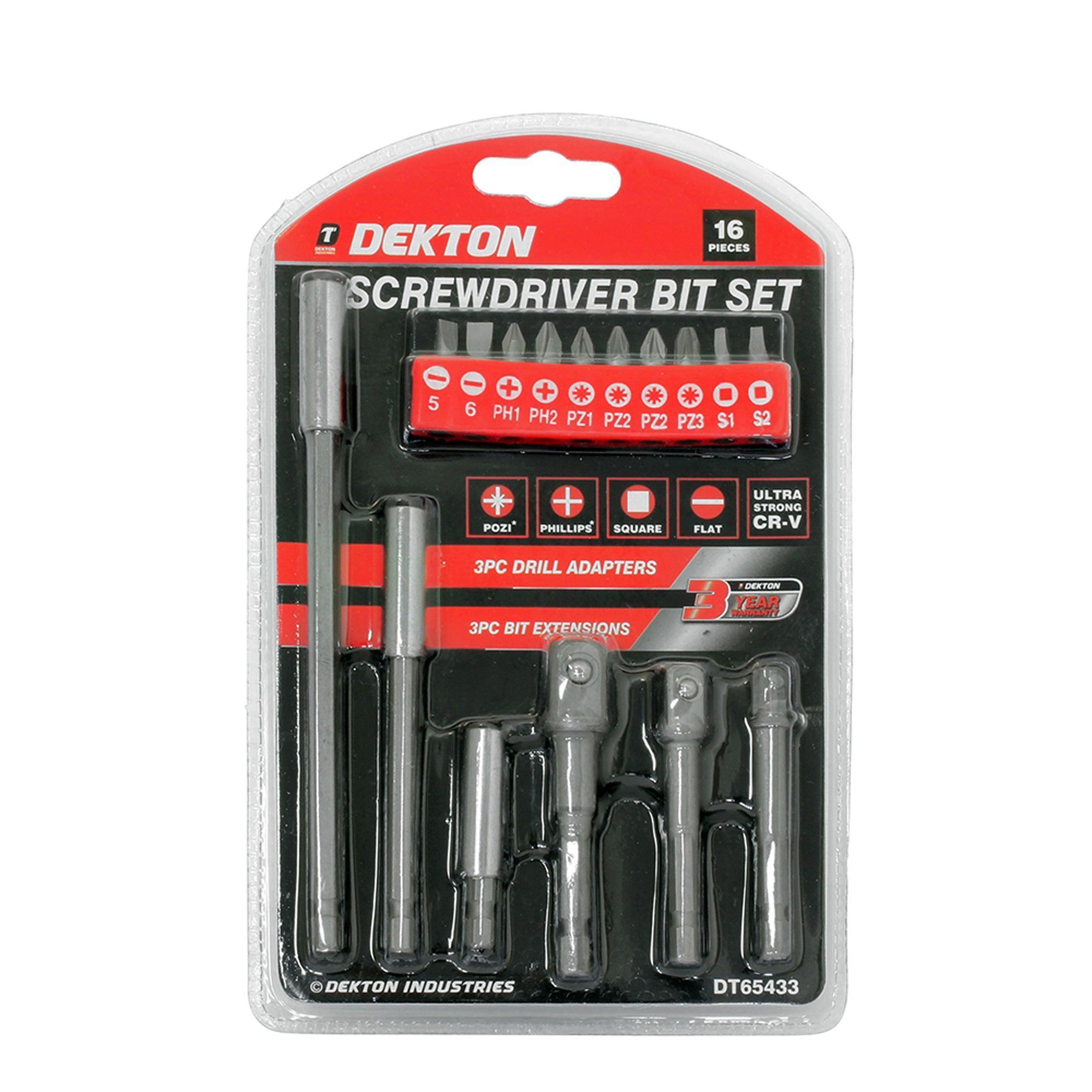 Dekton Screwdriver Bit Set | 16 Piece – Choice Stores