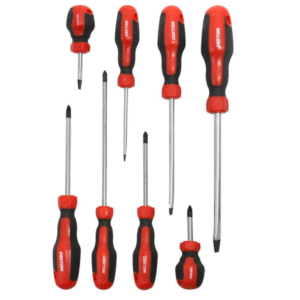 Dekton Screwdriver Set | High Quality | Various Sizes | 8 Piece Set - Choice Stores