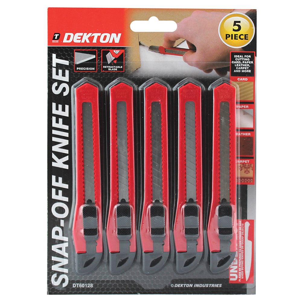 Dekton Snap-Off Knife | Pack of 5 - Choice Stores
