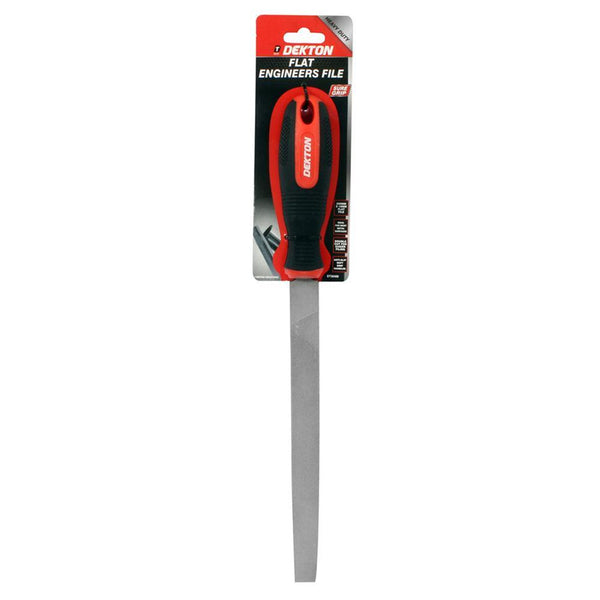 Dekton Sure Grip Flat Engineers File | Double Cut | Anti-Slip Handles - Choice Stores