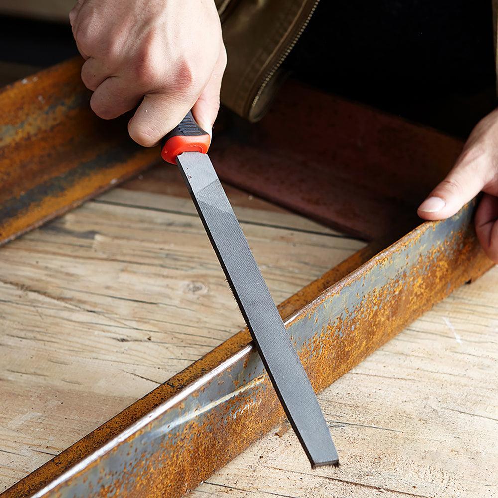 Dekton Sure Grip Flat Engineers File | Double Cut | Anti-Slip Handles - Choice Stores