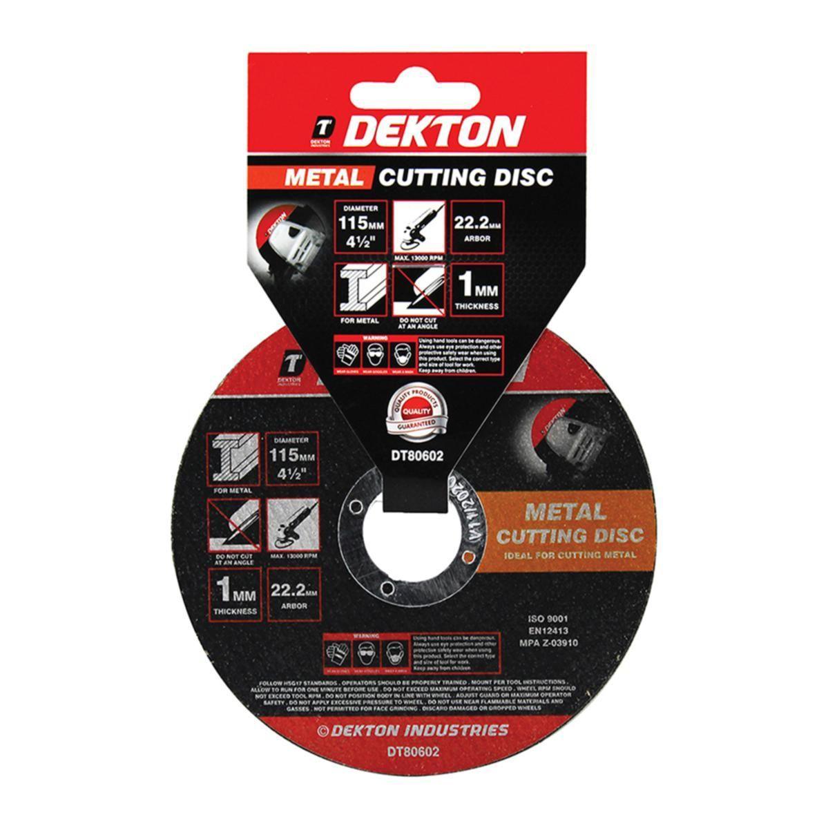 Dekton Ultra Thin Metal Cutting Disc | 115mm - Choice Stores