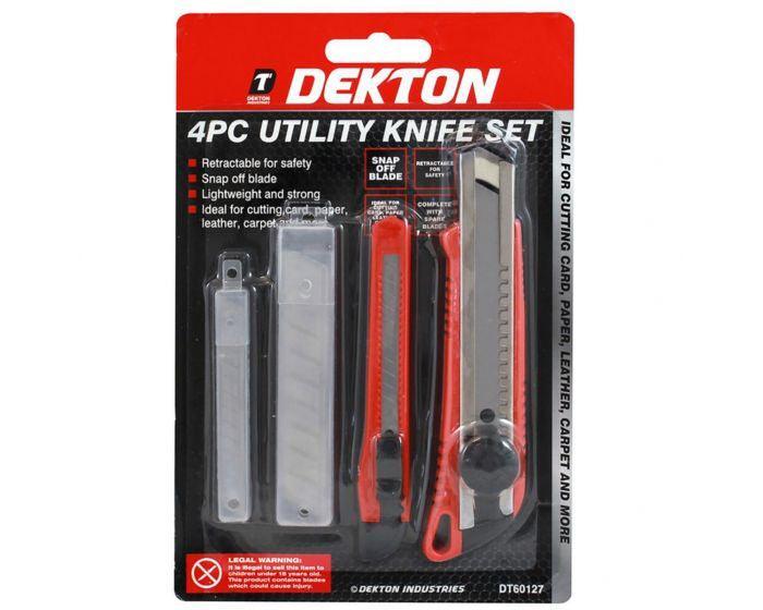 Dekton Utility Knife Set | 4 Piece - Choice Stores
