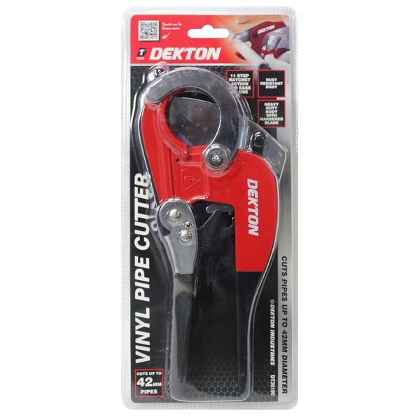 Dekton Vinyl Pipe Cutter | Adjustable Opening | Up to 42mm | Rust Resistant | Heavy Duty - Choice Stores