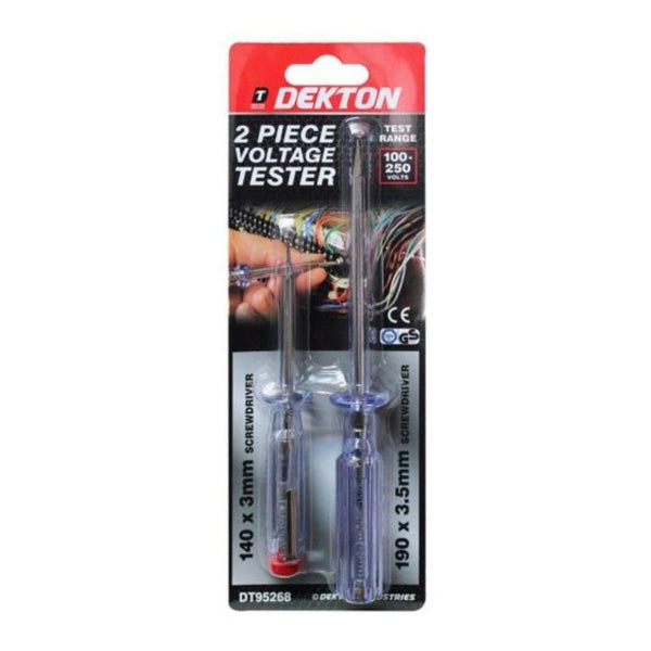 Dekton Voltage Tester Srewdrivers | 2 Piece - Choice Stores