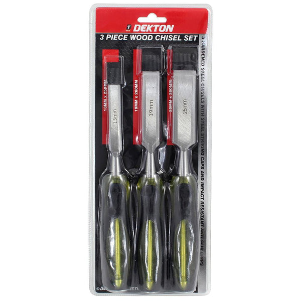 Dekton Wood Chisel Set |3 Piece Set - Choice Stores