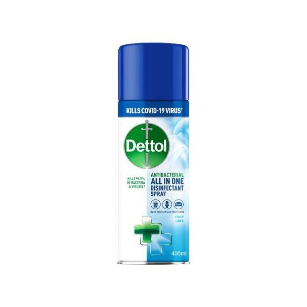 Dettol All in One Disinfectant Spray | Crisp Linen | 400ml - Choice Stores