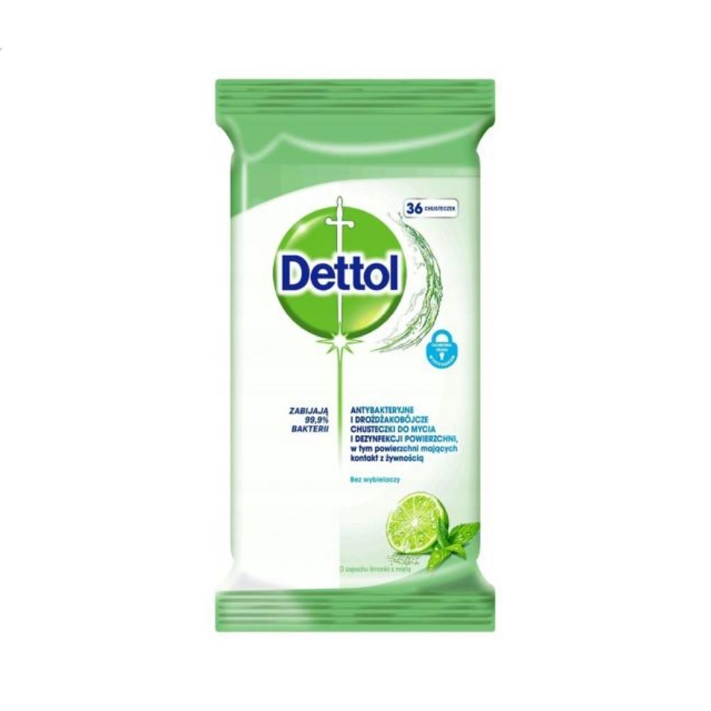 Dettol Surface Wipes Lime & Mint | 36 Pack - Choice Stores