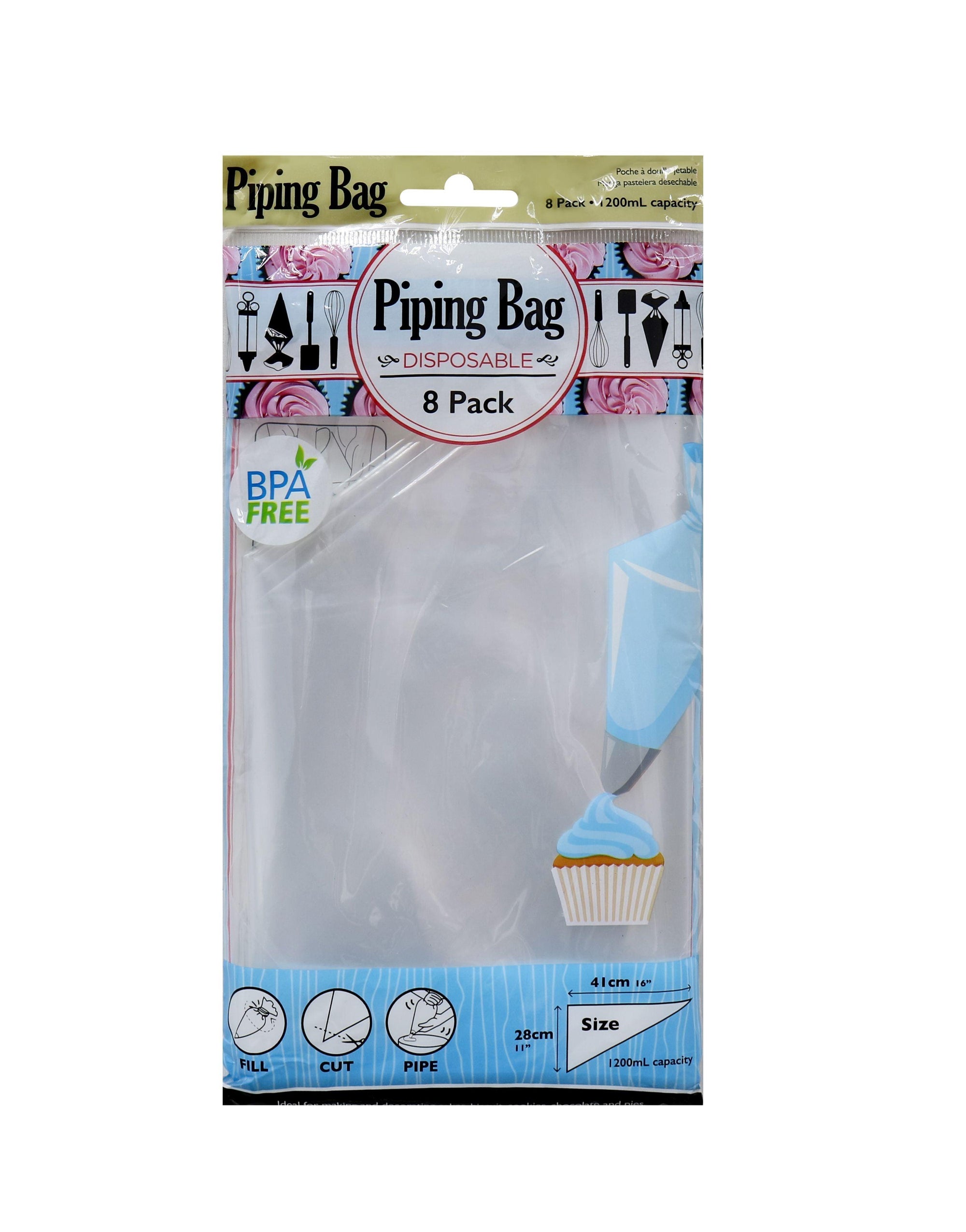 Disposable Icing Bag 28 x 41cm BPA Free | 8 Pack - Choice Stores