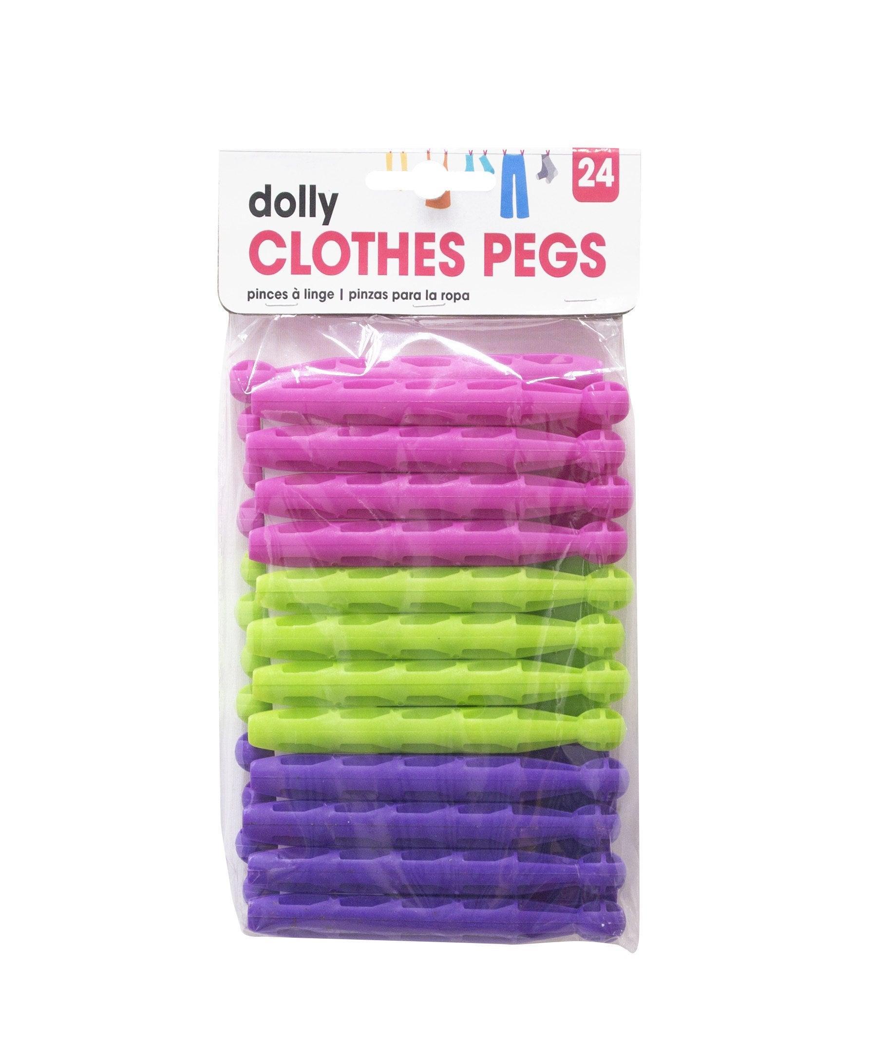 Dolly Plastic Clothes Pegs | Pack 24 - Choice Stores