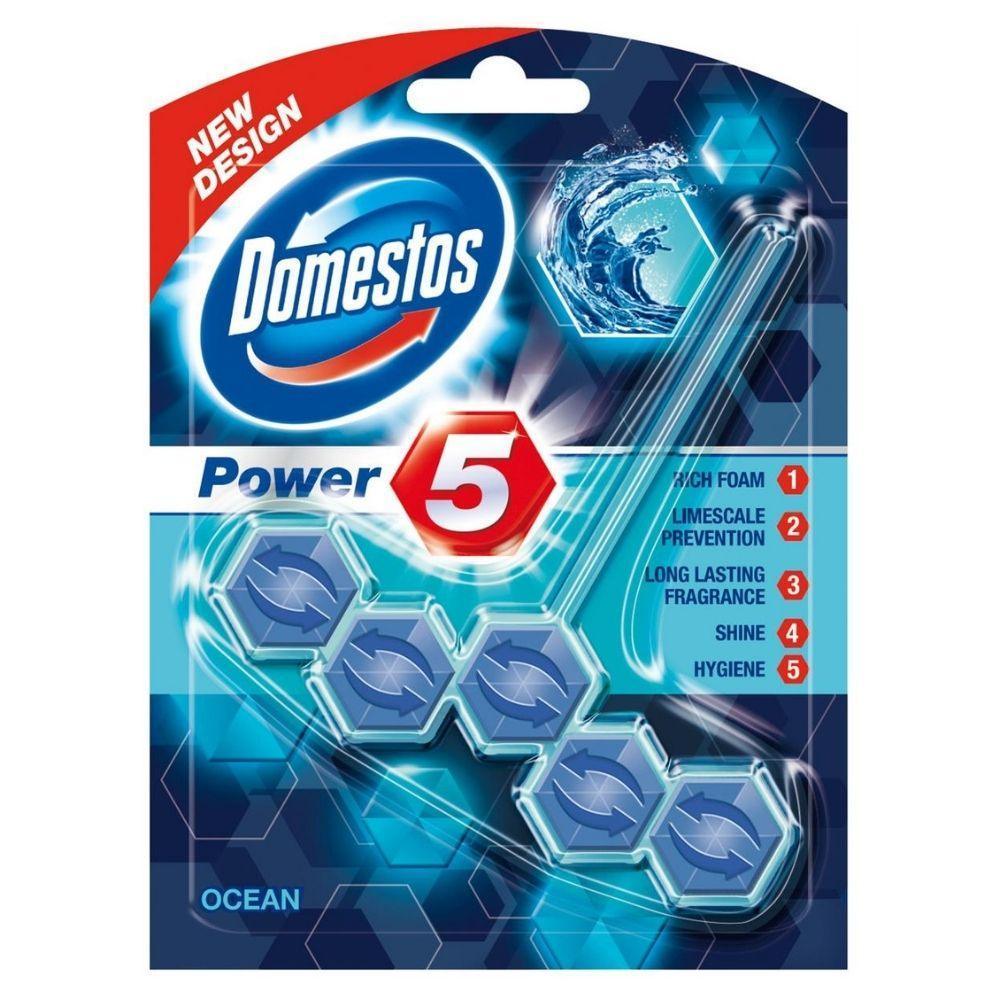 Domestos Power 5 Toilet Rim Block | Ocean | 55g - Choice Stores