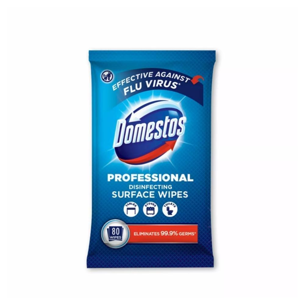 Domestos Professional Disinfecting Surface Wipes | 80 Wipes - Choice Stores