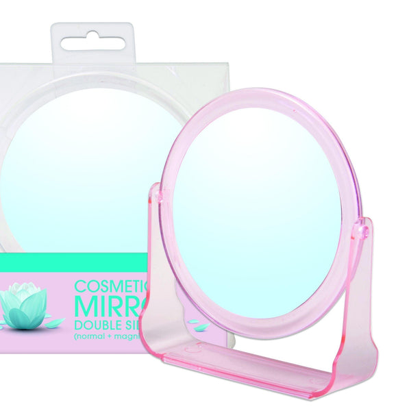 Double Sided Cosmetic Round Mirror | 2 x Magnification - Choice Stores