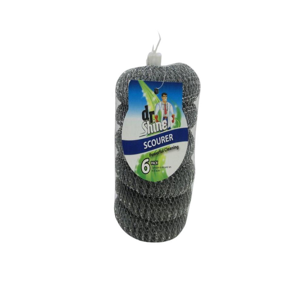 Dr Shine Galvanised Steel Scourers | 6 Pack - Choice Stores
