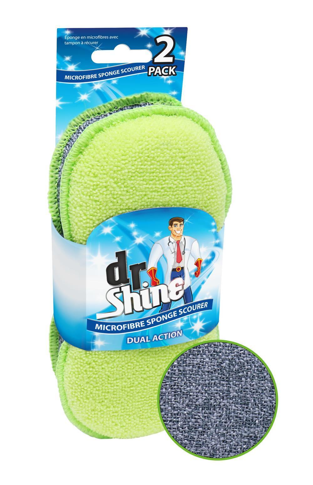 Dr Shine Scrub Sponge Microfibre | Pack of 2 - Choice Stores