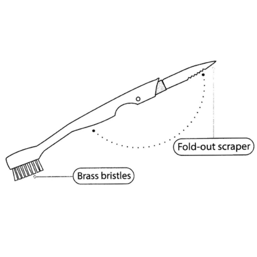 Dr Shine Stove Cleaning Brush With Scraper - Choice Stores