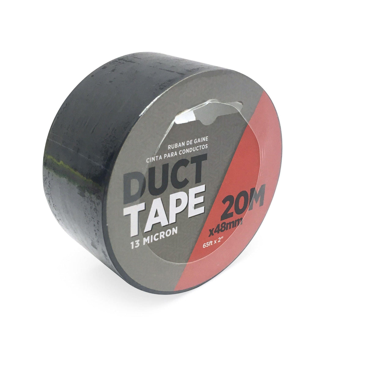 Duct Tape | 20m x 48mm | Black & Silver | 13 Micron - Choice Stores