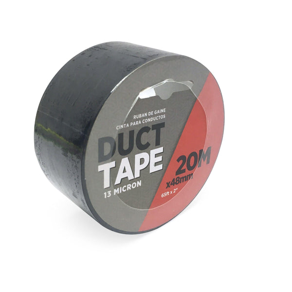 Duct Tape | 20m x 48mm | Black & Silver | 13 Micron - Choice Stores